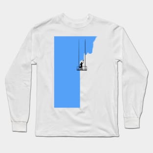 funny creative cool cute fun humor whitewasher design Long Sleeve T-Shirt